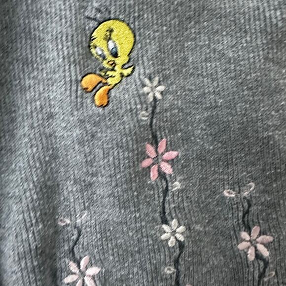 Vintage Tweety Warner bros cardigan sz large - Picture 4 of 4